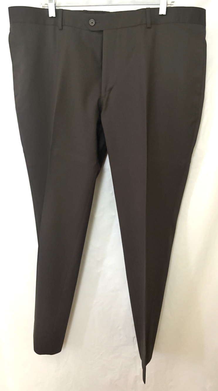 Egera Women Dress Pants Dark Brown Sz 40 Waist 100% Wool